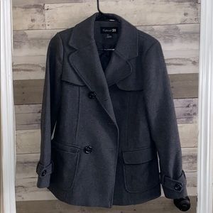 Grey f21 coat